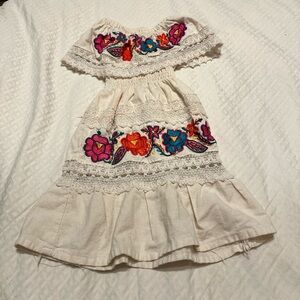 Embroidered Off-Shoulder Dress